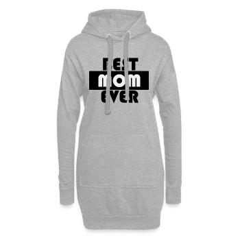 best mom ever, meilleur maman fête des mères - Sweat-shirt à capuche long Femme - gris chiné - Devant