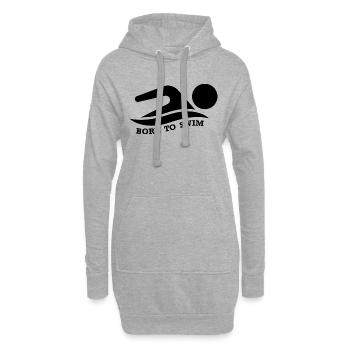 Triathlon Swim Bike Run Marathon - Hoodie-Kleid - Grau meliert - Vorne