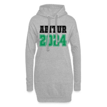 abitur 2024 - Hoodie-Kleid - Grau meliert - Vorne