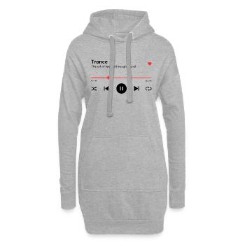 Trance - Hoodie-Kleid - Grau meliert - Vorne
