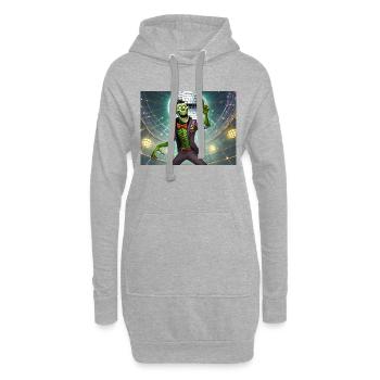 Drunkenstein’s Monster Halloween drôle de jeu de mots - Sweat-shirt à capuche long Femme - gris chiné - Devant