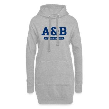 Antigua-et-Barbuda - St John’s - Antilles - Sweat-shirt à capuche long Femme - gris chiné - Devant