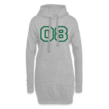 Nummer 8 Green Sport - Hoodie-Kleid - Grau meliert - Vorne