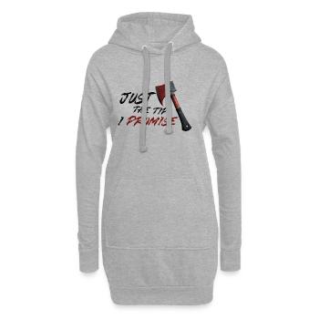 Genau der Tipp, den ich dir verspreche: Halloween - Hoodie-Kleid - Grau meliert - Vorne