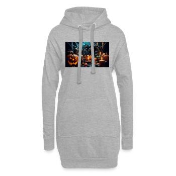 Spiders - Hoodie Dress - heather grey - Front
