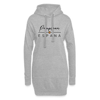 Spain - Pamplona - Spanien - Espana - Hoodie-Kleid - Grau meliert - Vorne