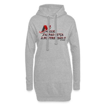 J ai pas qu'ca à foutre ciao !! - Sweat-shirt à capuche long Femme - gris chiné - Devant