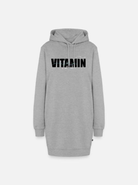 Vitamin Sea - Hoodie-Kleid - Grau meliert