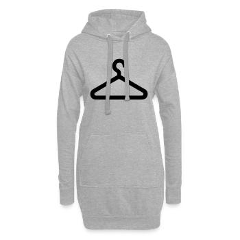 cintre,Vêtement - Sweat-shirt à capuche long Femme - gris chiné - Devant
