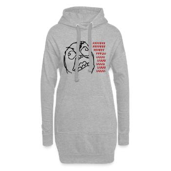FFFFFFUUUUUUU - Hoodie-Kleid - Grau meliert - Vorne