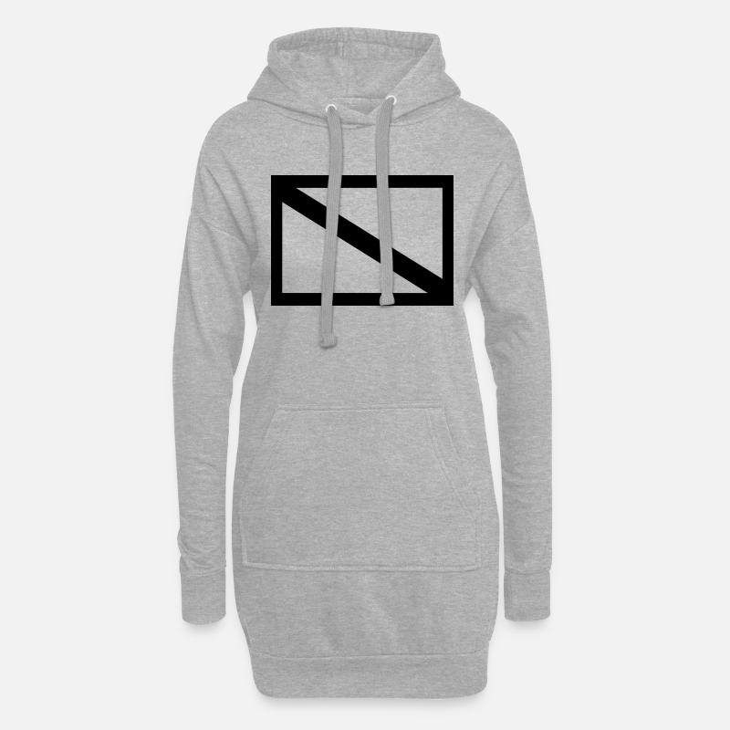 DiveFlag - Hoodie-Kleid - Grau meliert