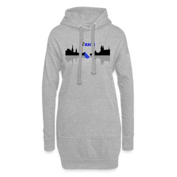 zürich - Hoodie-Kleid - Grau meliert - Vorne