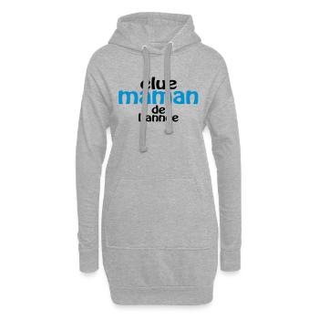 Maman de l'année (2c) - Hoodie-Kleid - Grau meliert - Vorne