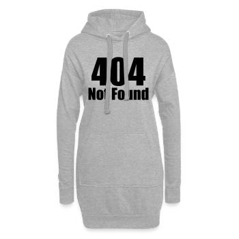 404 Not Found - Hoodie-Kleid - Grau meliert - Vorne