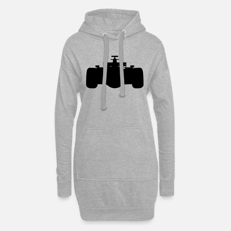 F1 # 1 - Hoodie-Kleid - Grau meliert