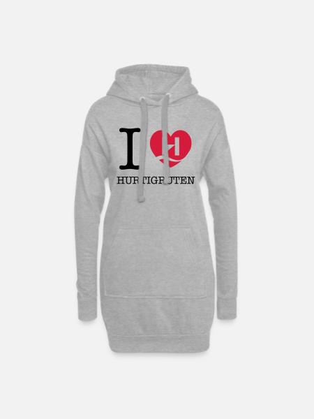 Hurtigruten - Hoodie Dress - heather grey