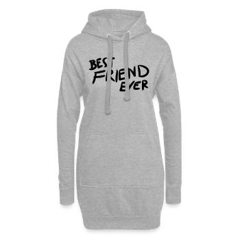 Meilleure amie jamais - Sweat-shirt à capuche long Femme - gris chiné - Devant