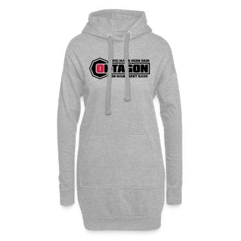 oktagon_2c - Hoodie-Kleid - Grau meliert - Vorne