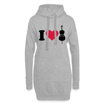 Cello - Hoodie-Kleid - Grau meliert - Vorne
