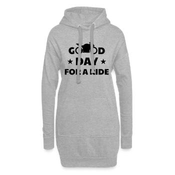 Biker Motorbike Motorrad Moto Motard Speed Sport - Sweat-shirt à capuche long Femme - gris chiné - Devant