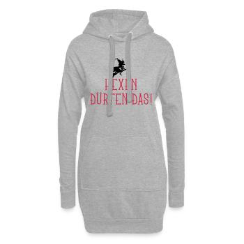 hexen_duerfen_das_12_2016_02_2c - Hoodie-Kleid - Grau meliert - Vorne