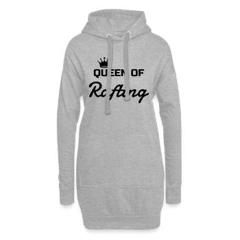 Rafting Wildwasser Sport Sportler Spieler - Hoodie-Kleid - Grau meliert - Vorne