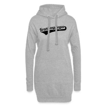 Krankenpfleger - Hoodie-Kleid - Grau meliert - Vorne