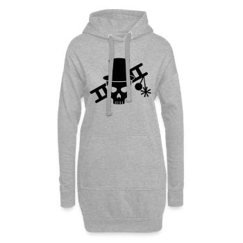 Schornsteinfeger - Hoodie-Kleid - Grau meliert - Vorne