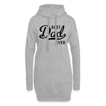 Vater - Hoodie-Kleid - Grau meliert - Vorne