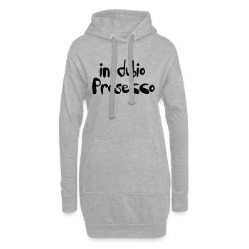 in dubio prosecco - Hoodie-Kleid - Grau meliert - Vorne