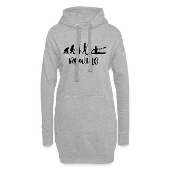 Bateau à rames cool Disant Motif Aviron Sport - Sweat-shirt à capuche long Femme - gris chiné - Devant