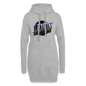 anniversaire hacker anonyme hacker hacking - Sweat-shirt à capuche long Femme - gris chiné - Devant