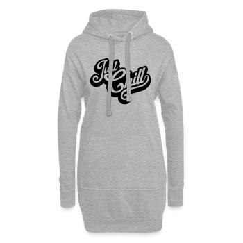 Just Chill Text Logo - Hoodie-Kleid - Grau meliert - Vorne