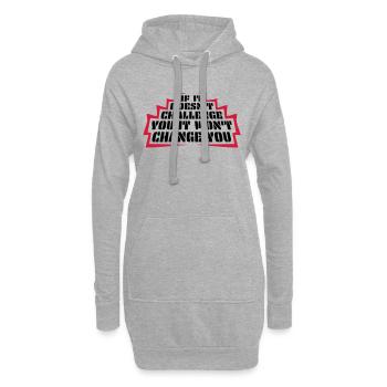 Séance d’entraînement Fitness Motivation Citation - Sweat-shirt à capuche long Femme - gris chiné - Devant