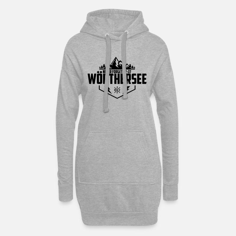 wörthersee never forget - Hoodie-Kleid - Grau meliert
