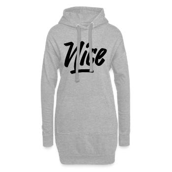 NICE - Hoodie Dress - heather grey - Front