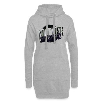 birthday present birthday present idea beach - Hoodie-Kleid - Grau meliert - Vorne