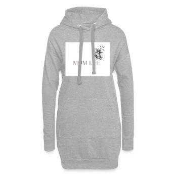 Mom life 25.6 - Hoodie-Kleid - Grau meliert - Vorne