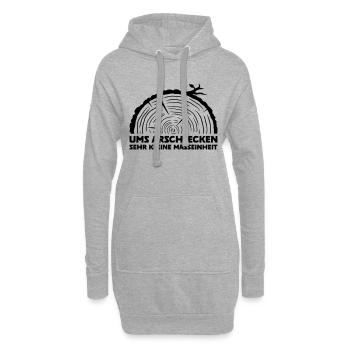 Ums arschlecken sehr kleine Masseinheit - Hoodie-Kleid - Grau meliert - Vorne