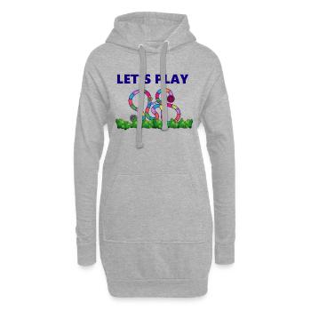 Boardgame Chess Backgammon Game Night - Hoodie Dress - heather grey - Front