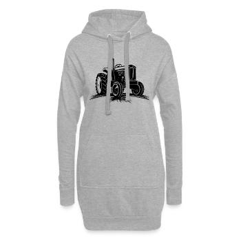 Traktor - Hoodie-Kleid - Grau meliert - Vorne