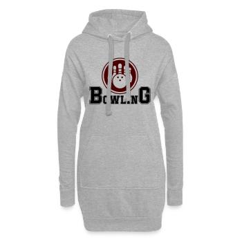 bowling - Hoodie-Kleid - Grau meliert - Vorne