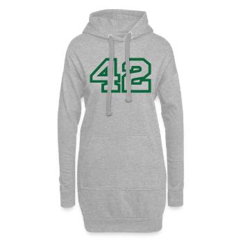 Nummer 42 green sport - Hoodie-Kleid - Grau meliert - Vorne