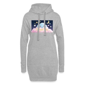 Dream Big - Hoodie-Kleid - Grau meliert - Vorne