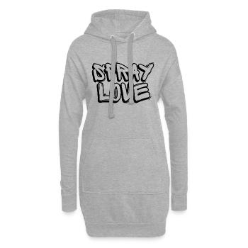 Spray Love - Hoodie-Kleid - Grau meliert - Vorne