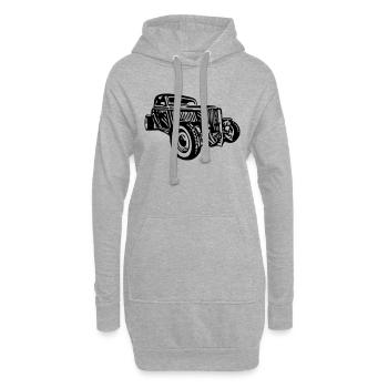 Hot Rod - Hoodie-Kleid - Grau meliert - Vorne