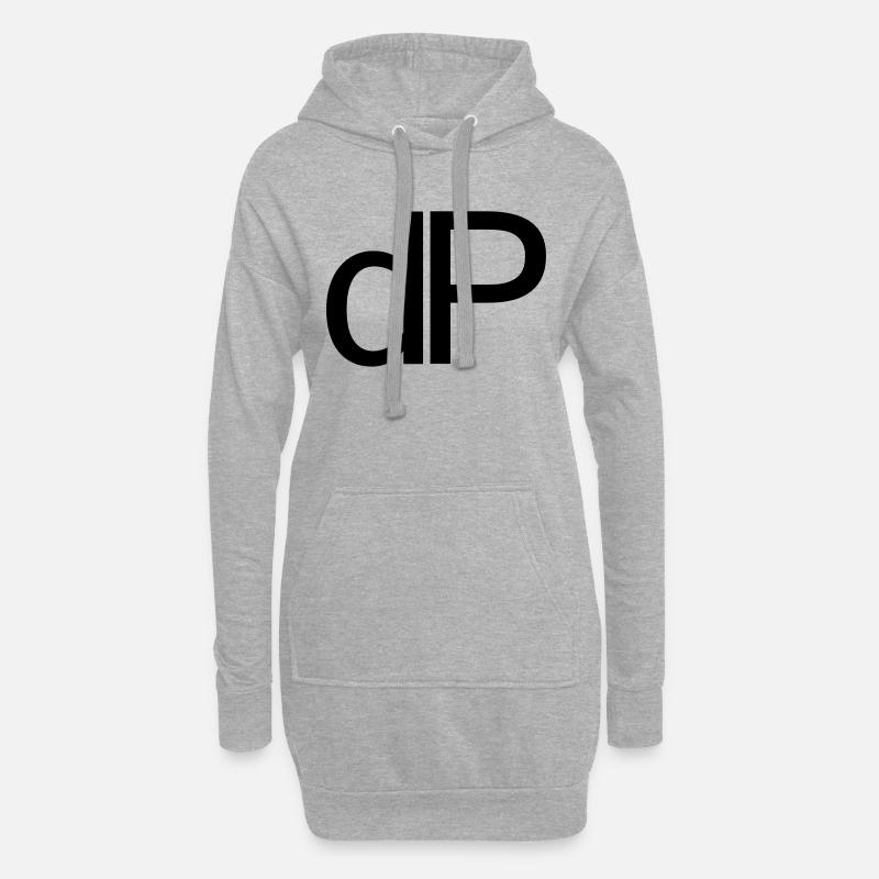 dP klein - Hoodie-Kleid - Grau meliert