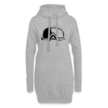 Skibrille - Hoodie-Kleid - Grau meliert - Vorne