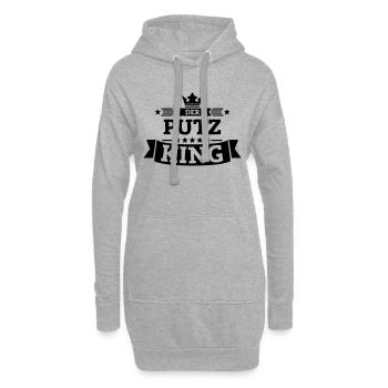 Der Putz-King - Hoodie-Kleid - Grau meliert - Vorne