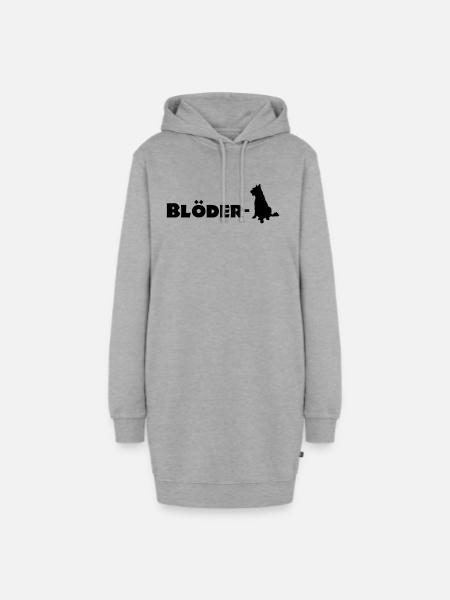 bloederhund - Hoodie-Kleid - Grau meliert